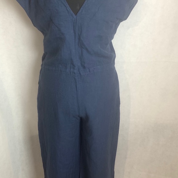 🆕Anthro Cloth & Stone 100% Linen Wide Leg Crop. S - Picture 5 of 8